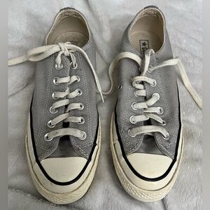 Men’s 5 / Women’s 7 - Converse Classic Gray Canvas Sneakers